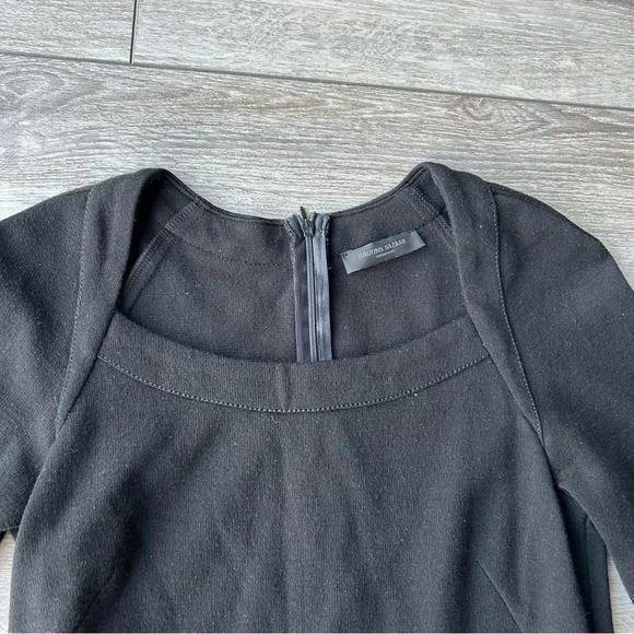 Bruuns Bazaar Black Wool Blend A Line Dress Made in Poland - Picture 5 of 16